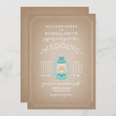 Light Blue Lantern Cardstock Inspiriert Camp Hochz Einladung (Vorne/Hinten)