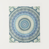 Light Blue Lavender Mandala Wandteppich (Vorderseite)
