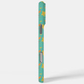 Light Blue Leaf iPhone Case (Rückseite / Rechts)