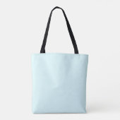 Light Blue Leinwand Tote Bag Tasche (Rückseite)