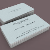 Light Blue Linen Texture Visitenkarte