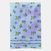 Light Blue Lovely Blueberry Muster Geschirrtuch (Vertikal)