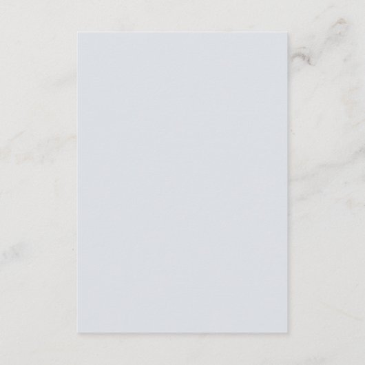 Light Blue Luxe | QR Code Wedding Guest Details Begleitkarte (Rückseite)