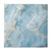 Light Blue Luxury Gemstone Moderne Ästhetik Fliese (Vorderseite)