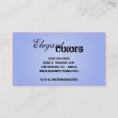 Light Blue Make up Artist Palette Business Card Visitenkarte (Rückseite)