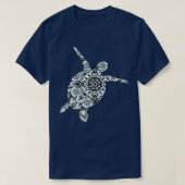 Light Blue Mandala Turtle T-Shirt (Design vorne)