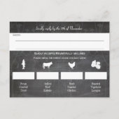 Light Blue Mason Jar Chalkboard Wedding Postkarte (Vorderseite)