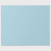 Light Blue Matte Wrapping Paper Geschenkpapier (Flach)