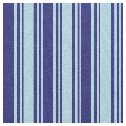 Light Blue & Midnight Blue Cfarbene Lines Stoff (Nahaufnahme)