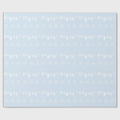 Light Blue Minimalistisch Baby Boy Dusche Geschenkpapier (Flach)