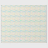 Light Blue Minimalistisch Geometric Herzmuster Geschenkpapier (Flach)