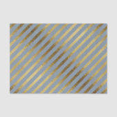 Light Blue mit Diagonal Gold Streifen Seidenpapier (Vorderseite)