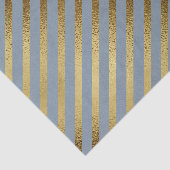Light Blue mit Diagonal Gold Streifen Seidenpapier (Ausschnitt)