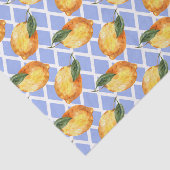 Light Blue mit Lemons Seidenpapier (Ausschnitt)