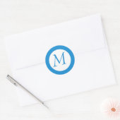 Light Blue Mit Monogramm Sticker (Umschlag)
