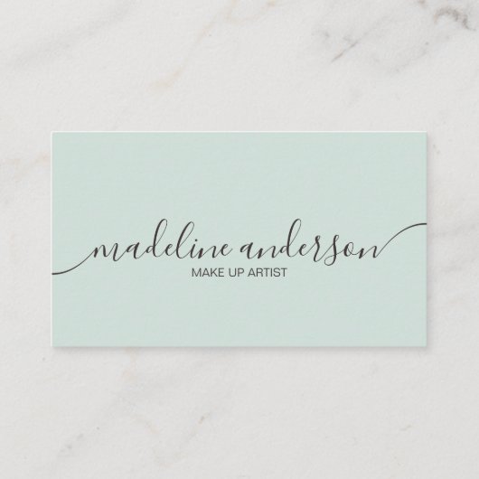 Light Blue mit QR Code Berufliche Visitenkarte (Rückseite)