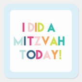 Light Blue Mitzvah Sticker (Vorderseite)