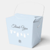 Light Blue Modern Baby Boy Dusche Geschenkschachtel (Vorderseite)