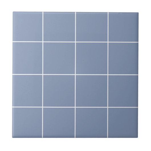 Light Blue Modern Geometric Simple Karos Fliese (Vorderseite)