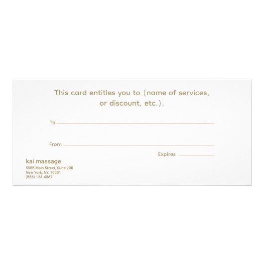 Light Blue Modern Retro-Geschenkgutschein Werbekarte (Hinten)