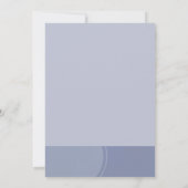 Light Blue Modern Wedding Einladung (Rückseite)