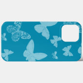 Light Blue Monarch Butterfells Case-Mate iPhone Hülle (Rückseite (Horizontal))