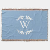 Light Blue Monogram Decke (Vorderseite)