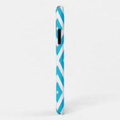 Light Blue Moods Diamond Chevrons Case-Mate iPhone Hülle (Hinten/Rechts)