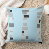 Light Blue MOSIAC TILES DESIGN Retro Throw Kissen (Decke)