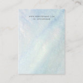 Light Blue Mother of Pearl Juwelry Earring Display Visitenkarte (Rückseite)
