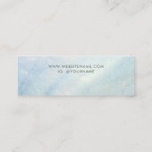 Light Blue Muschel Mother of Pearl Earring Display Mini Visitenkarte (Rückseite)