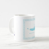 Light Blue Nantucket 02554 Zip Code Tasse (Vorderseite Links)