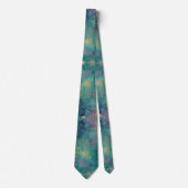 Light Blue Navy Pink Abstrakt Neck Tie Krawatte (Vorderseite)
