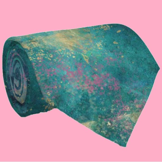 Light Blue Navy Pink Abstrakt Neck Tie Krawatte
