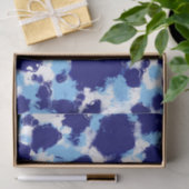 Light Blue, Navy und White Abstrakt Seidenpapier (Geschenk)