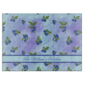 Light Blue Niedlich Blueberry Muster Schneidebrett (Vorderseite)