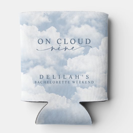 Light Blue "On Cloud Nine" Bachelorette Dosenkühler (Rückseite)