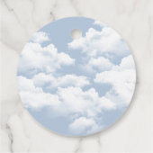 Light Blue "On Cloud Nine" Bachelorette Geschenkanhänger (Rückseite)