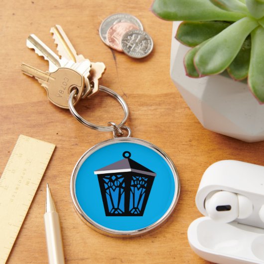 Light Blue Owl Lantern Keychain Schlüsselanhänger (Schreibtisch)
