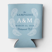 Light Blue Oyster Wedelname Date and Location Dosenkühler (Vorderseite)