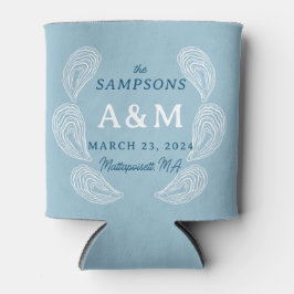 Light Blue Oyster Wedelname Date and Location Dosenkühler