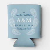 Light Blue Oyster Wedelname Date and Location Dosenkühler (Rückseite)