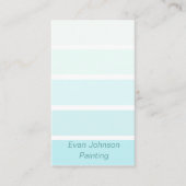Light Blue Paint Samples Visitenkarte (Vorderseite)