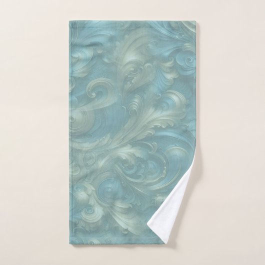 Light Blue Palette auf einem Bronze Gold Barogue D Badhandtuch Set (Handtuch)