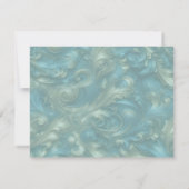 Light Blue Palette auf einem Bronze Gold Barogue D Einladung (Rückseite)