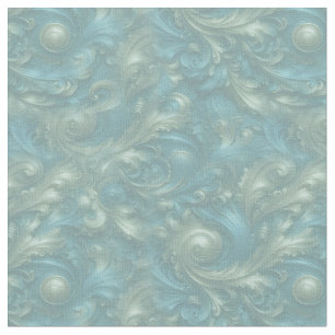 Light Blue Palette Bronze Gold Barogue Tapete Stoff