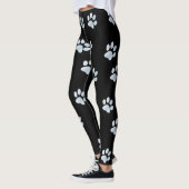 Light Blue Paw Prints Leggings (Links)