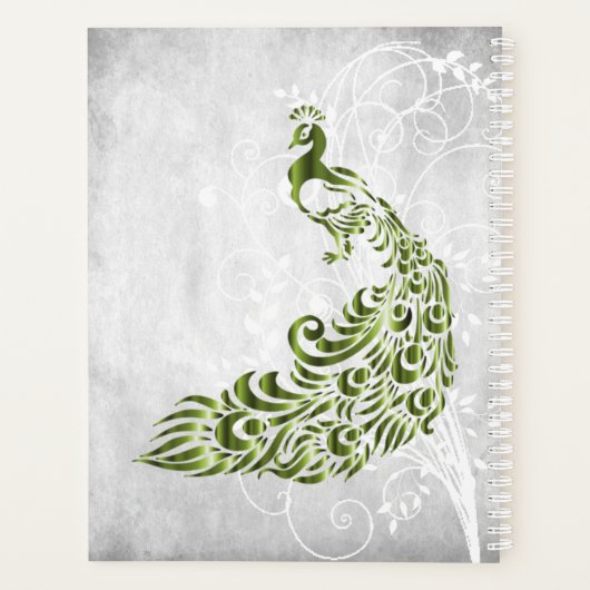 Light Blue Peacock Personalisiert Plane Planer (Rückseite)