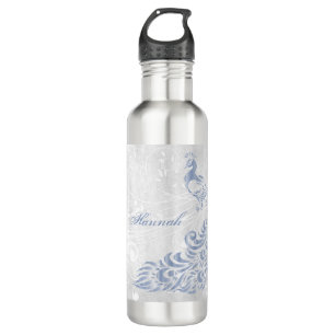 Light Blue Peacock Personalisiert Water Flasche Edelstahlflasche