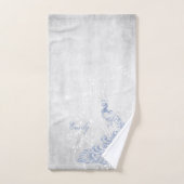 Light Blue Peacock Personalisierte Badetücher Badhandtuch Set (Handtuch)